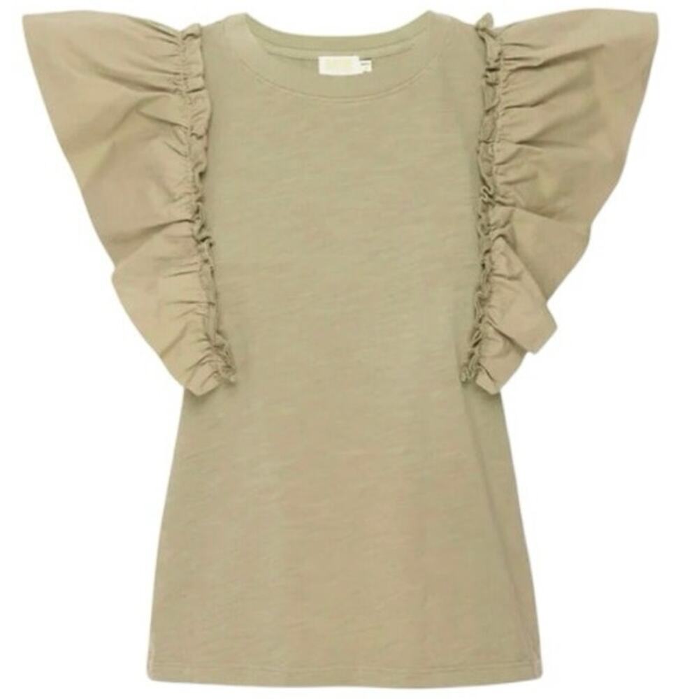 Nation Ltd Para Boxy Tee In Safari